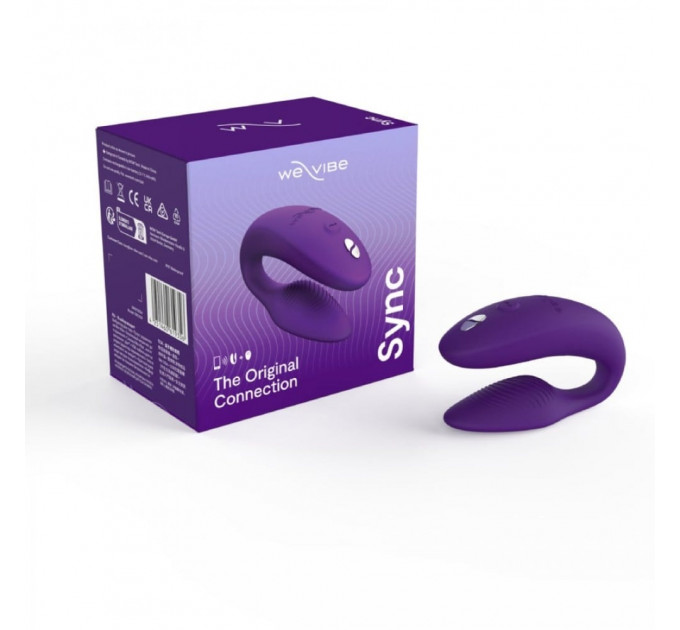 Инновационный смарт вибратор We Vibe Sync 2 Purple для пары, фиолетовый