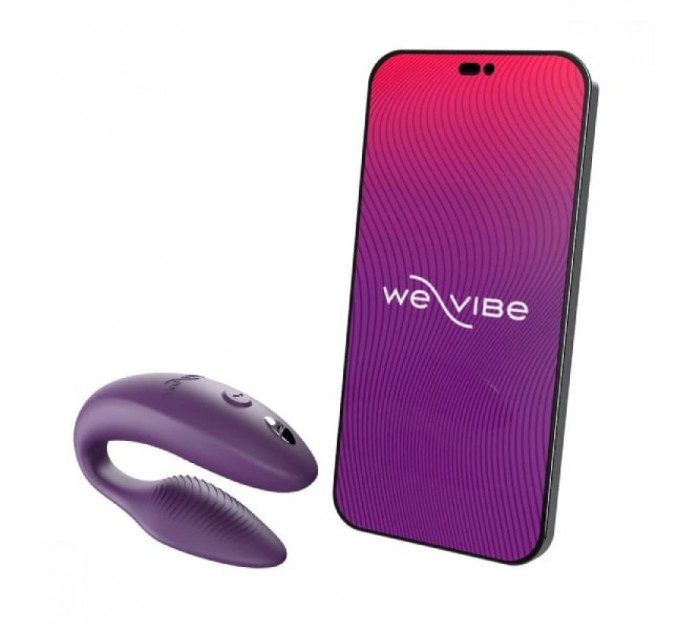 Инновационный смарт вибратор We Vibe Sync 2 Purple для пары, фиолетовый