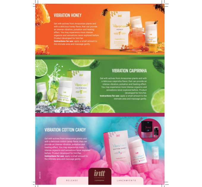 Жидкий вибратор INTT VIBRATION COTTON CANDY 15 ml