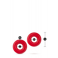 Набір ерекційних кілець STAY HARD Donut RINGS OVERSIZED RED