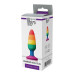 Радужная анальная пробка COLOURFUL LOVE RAINBOW ANAL PLUG MEDIUM