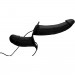 Подвійний страпон з вібро Power Pegger Double Strap-On, чорний