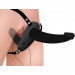 Подвійний страпон з вібро Power Pegger Double Strap-On, чорний