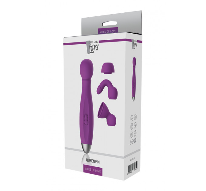 Вибромассажер DREAM TOYS QUEENPIN PURPLE
