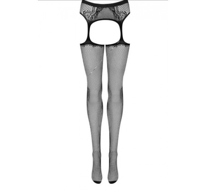Чулки с поясом Obsessive S232 S/M/L Nero