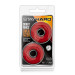 Набір ерекційних кілець STAY HARD Donut RINGS OVERSIZED RED