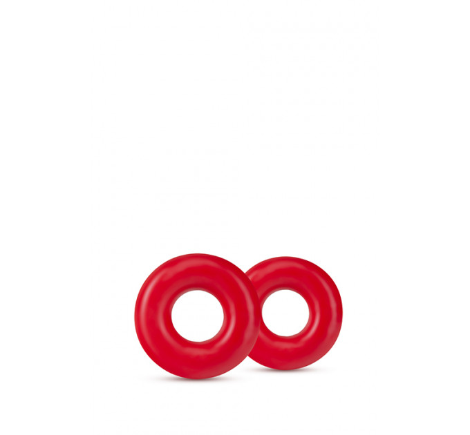 Набір ерекційних кілець STAY HARD Donut RINGS OVERSIZED RED