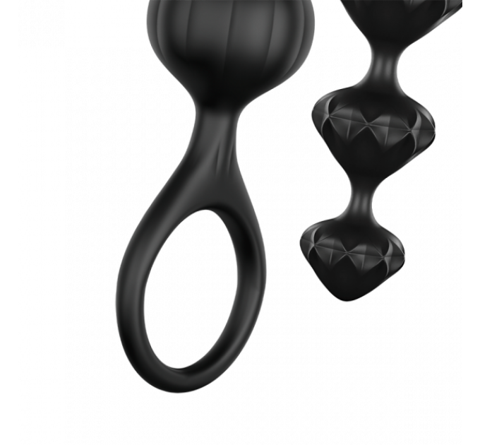 Набор анальных цепочек Satisfyer Love Beads, черный