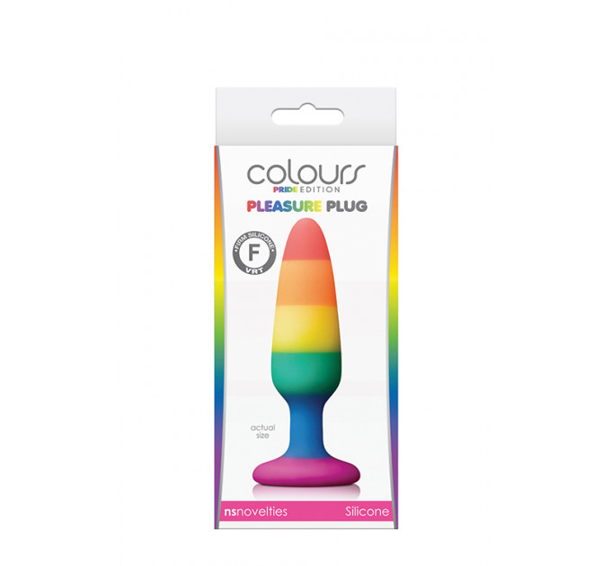 Анальная пробка NS Novelties COLOURS PRIDE EDITION PLEASURE PLUG SMAL