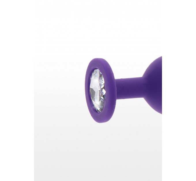 Анальна пробка з кристалом Toy Joy Diamond Booty Jewel, фіолетовий, Large