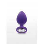 Анальна пробка з кристалом Toy Joy Diamond Booty Jewel, фіолетовий, Large