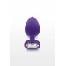 Анальна пробка з кристалом Toy Joy Diamond Booty Jewel, фіолетовий, Large