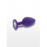 Анальна пробка з кристалом Toy Joy Diamond Booty Jewel, фіолетовий, Large