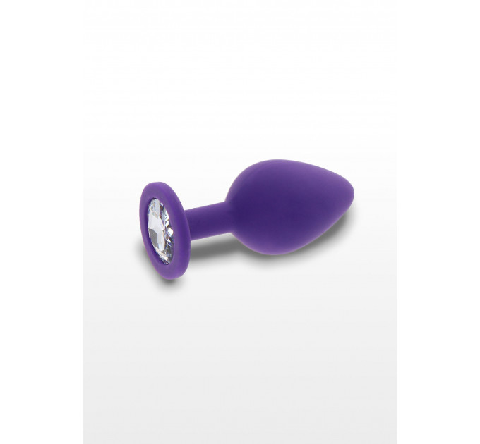 Анальна пробка з кристалом Toy Joy Diamond Booty Jewel, фіолетовий, Large