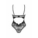 Боди кружевной Obsessive Olvidia, черный, M/L