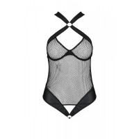 Боді з халтером та графічним візерунком Amanda Body black S/M-Passion