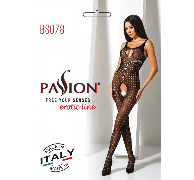 Бодистокинг с открытым доступом Passion BS078 black