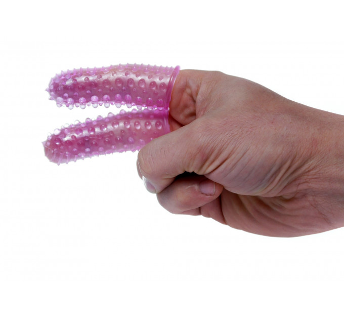 Подвійна насадка на палець Wonderful Fingers Purple