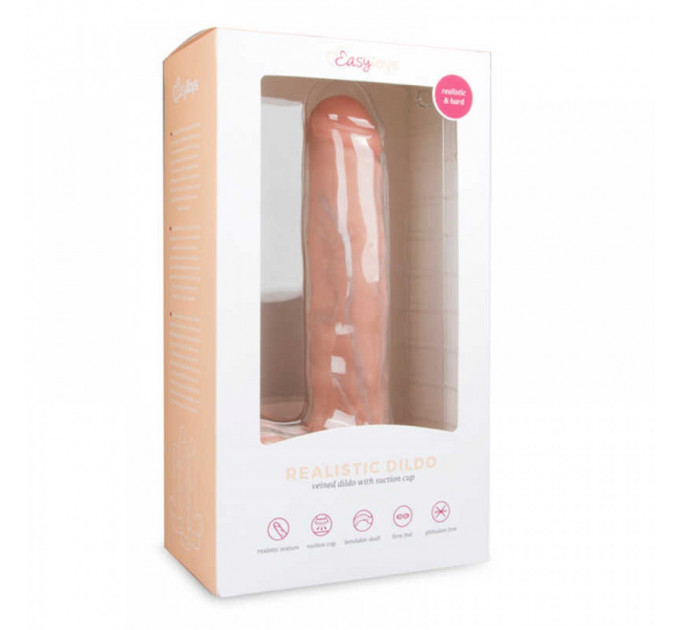 Фаллоимитатор Easytoys Realistic Dildo Flash 29,5 см., телесный