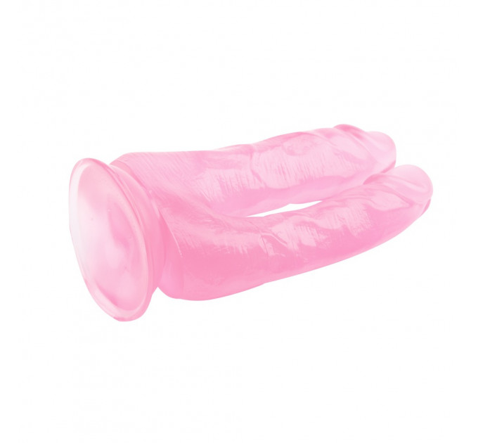 Фаллоимитатор для двойного проникновения Chisa Hi-Rubber, розовый