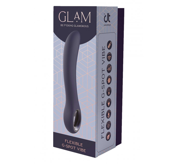Гибкий вибратор для точки G Dream Toys Glam Flexible G-Spot, синий