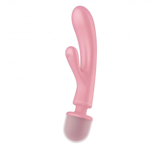 Гибридный вибратор Микрофон-Кролик Satisfyer Triple Lover, розовый