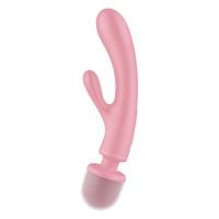 Гібридний вібратор Мікрофон-Кролик Satisfyer Triple Lover, рожевий