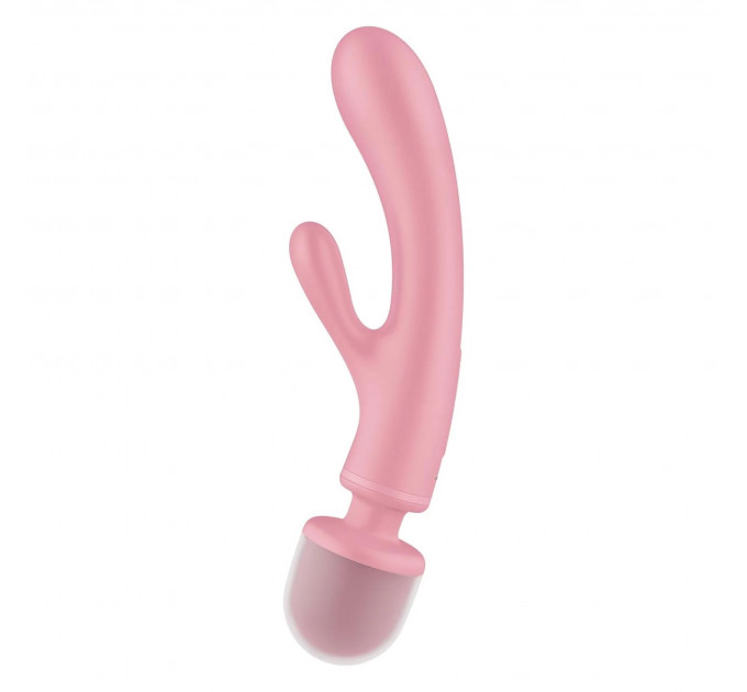 Гибридный вибратор Микрофон-Кролик Satisfyer Triple Lover, розовый