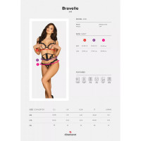 Комплект Obsessive Bravelle 3 предмета S/M
