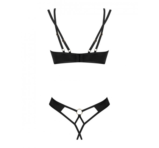 Комплект сетка XS/S Nesari Obsessive, с открытым доступом, черный