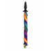 Коническая анальная пробка с хвостом NS Novelties Unicorn Tails, разноцветный