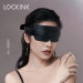 Маска кожаная на глаза Черная Lockink