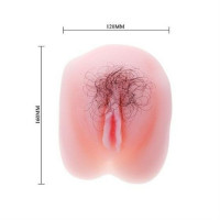Мастурбатор с вибрацией Anthea Magic Flesh реалистичный, с двумя отверстиями, телесный 16 х 12 см