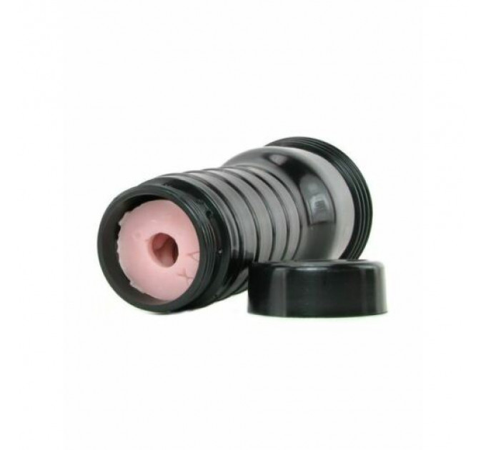 Мастурбатор в колбе Fleshlight Pink Lady Vortex, киберкожа, телесный