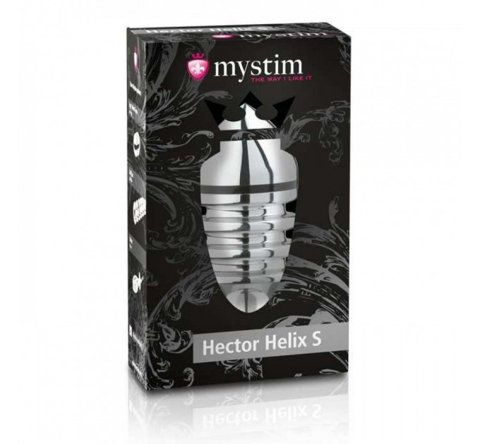 Металлическая анальная пробка Mystim Hector Helix S
