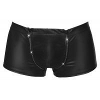 Боксери труси зі стразами по блискавці Sven Joy Ment Men's Pants, чорний, L