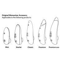 Змінні насадки Womanizer Premium, Eco, Classic, Liberty, Starlet 2, білий, розмір L