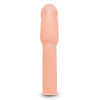 Насадка на пенис Size-Up Penis Extender с 3 эрекционными кольцами в наборе, бежевая