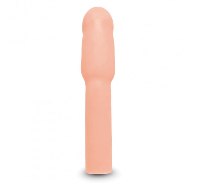 Насадка на пенис Size-Up Penis Extender с 3 эрекционными кольцами в наборе, бежевая
