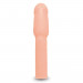 Насадка на пенис Size-Up Penis Extender с 3 эрекционными кольцами в наборе, бежевая