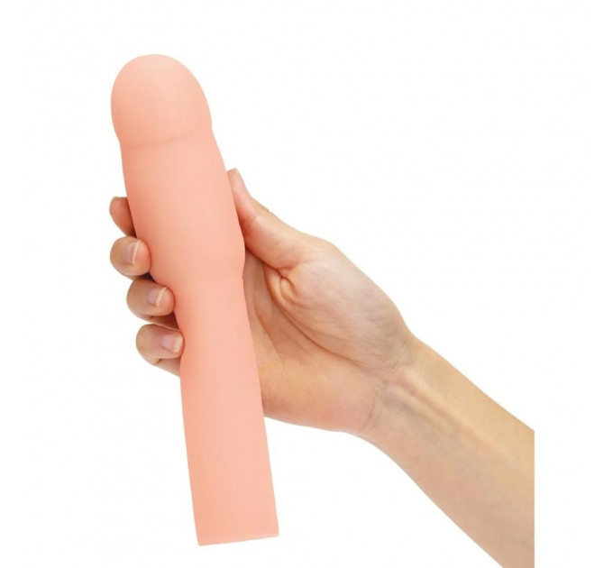 Насадка на пенис Size-Up Penis Extender с 3 эрекционными кольцами в наборе, бежевая