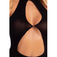 Платье с открытой спиной FOLLOW ME MINI DRESS BLACK, OS