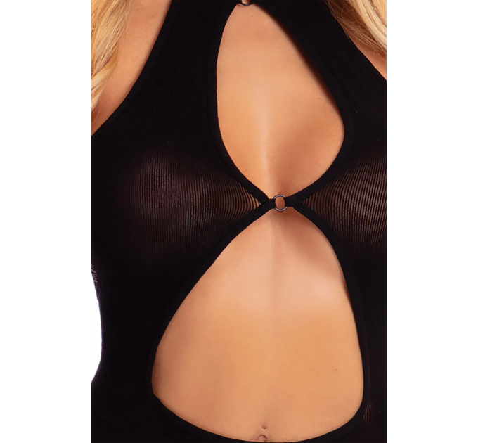 Платье с открытой спиной FOLLOW ME MINI DRESS BLACK, OS