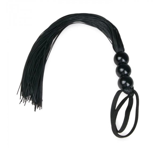 Плетка силіконова Easytoys Black Silicone Whip, 32 см