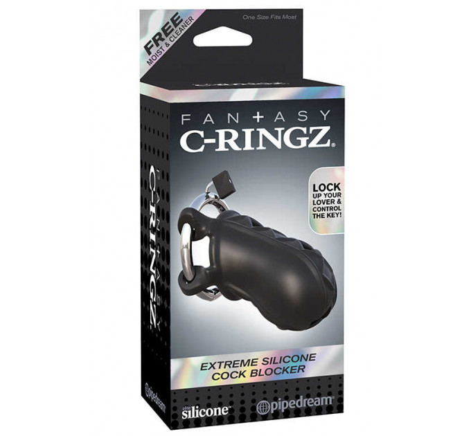Пояс верности Fantasy C-ringz Silicone Penis Blocker Chastity Device With Adjustable C-ring