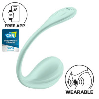 Смарт вибро-яйцо Satisfyer Smooth Petal, мятный