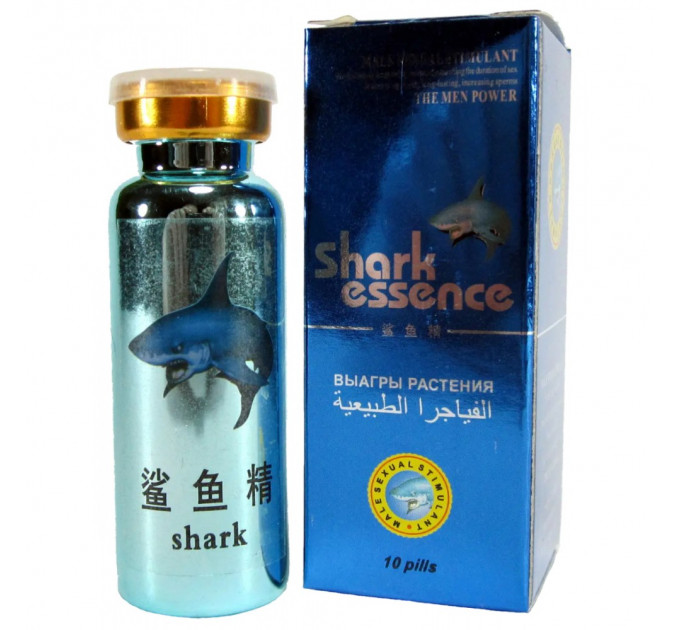 Таблетки Shark Essence(Акулий Экстракт)для сильной эрекции( цена за упаковку,в упаковке 10 таблеток)