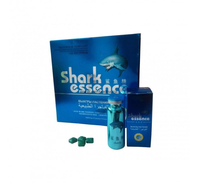 Таблетки Shark Essence(Акулий Экстракт)для сильной эрекции( цена за упаковку,в упаковке 10 таблеток)