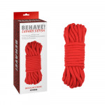 Веревка для бондажа и шибари Chisa Behave! Bing Love Rope, красная
