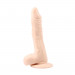 Вибратор реалистичный на присоске Chisa Ballsy Super Cock, бежевый, 22 х 3.6 см